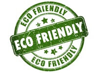A stamp that says symbolize of an Eco Friendly services