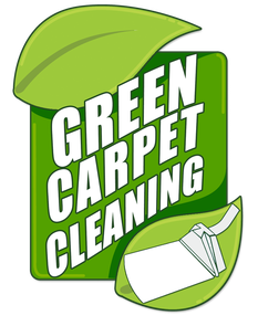 a logo that symbolize of a green carpet cleaning